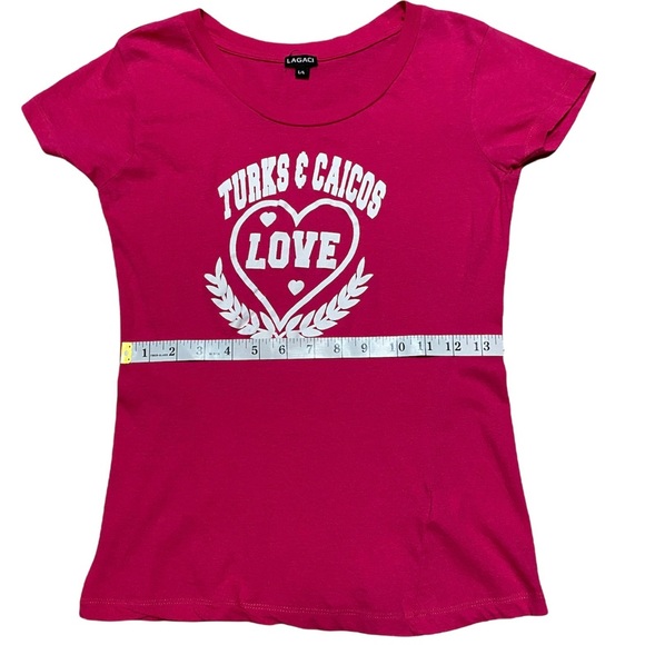 Turks And Caicos Hot Pink Short Sleeve Tee Size L - Picture 4 of 11